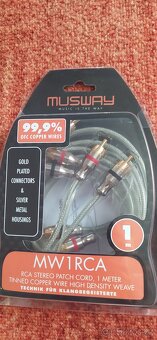 Cinch kabely Musway MW1RCA   PRODANO - 2