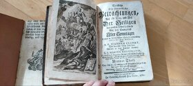 Staré náboženské barokní knihy psané švabachem - 2