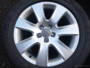 Prodám sadu Orig ALU kol Audi 235/55R18 zimní - 2