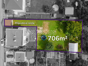 Prodej stavebního pozemku 706 m2, Vřesina u Bílovce - 2