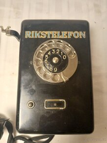 Starožitný nástěnný telefon Rikstelefon - 2