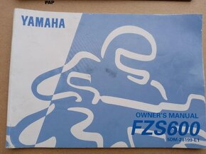 Yamaha FZS 600 , SP, Fazer- manuál, příručka údržby - 2