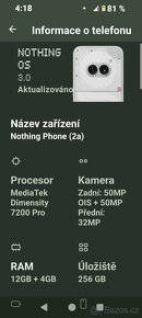 Nothing phone 2a 12/256 Top v záruce - 2