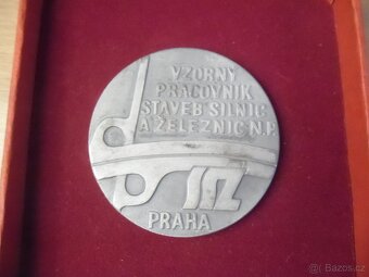 medaile - Vzorný pracovník SSŽ Praha - 2