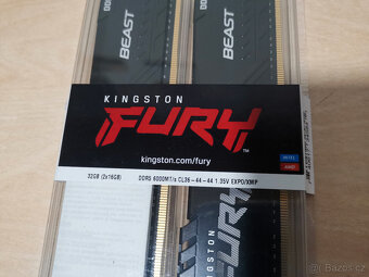 Kigston Fury Beast Black DDR4, 3200MHz, CL 16 2x16GB - 2