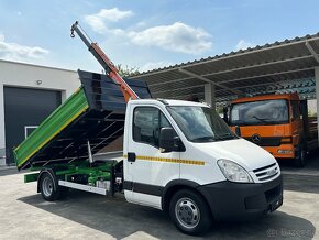 IVECO DAILY TŘÍSTRANNÝ SKLÁPĚČ + HYDRAULICKÁ RUKA do 3,5t - 2