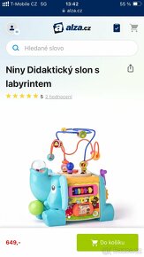 Niny didaktický slon s labyrintem - 2