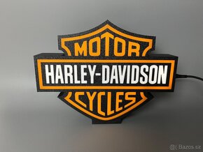 Harley Davidson LED Logo lampa - 2