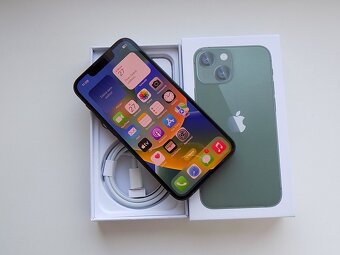 APPLE IPhone 13 mini 512GB Green - ZÁRUKA - TOP STAV - 2