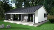 Zděný RD ZIRKON SUPER s TČ, 80 m2+ terasa 27 m2 - 2