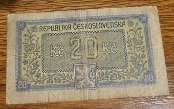 Státovka 20 korun z roku 1945 - 2