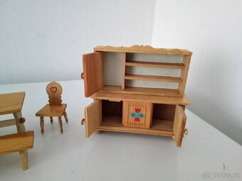Retro hračky -selská jídelna+ kuchyňka+ nádobíčko - 2