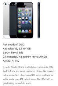 Apple iPhone 5 32GB šedý plně funkční - 2