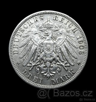 3 Mark 1908 Bayern - 2