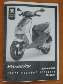 Skútr Peugeot Vivacity - český návod k obsluze - 2