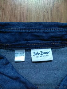 Nové pánské jeans košile John Banner-41/42 - tm., sv. modré - 2