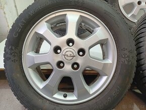 Zimní alu kola OPEL 5x110 R15 ET49 pneu 195/60/15/ - 2