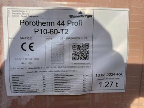 Porotherm 44 Profi broušená - 2