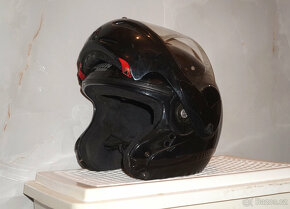Výklopná helma na motorku XXL odklápěcí motocyklová přilba. - 2