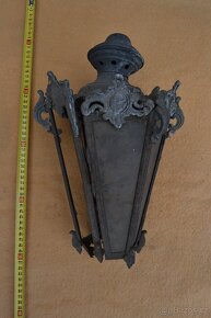 Starožitná, barokní lucerna (lampa) na svíčku - 2