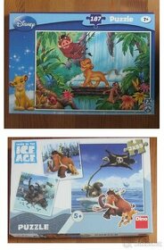 Puzzle různé druhy Disney, Doba ledová 15-160 dílů - 2