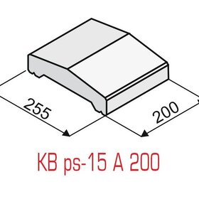 Tvarovky KB Blok červené a stříšky - 2