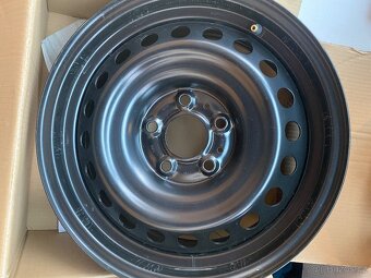 Plechové disky 16” 5x114,3 Nissan,Renault poklice,čidla nové - 2