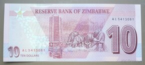 Bankovka, Zimbabwe, 10 dollars, ročník 2020 - 2