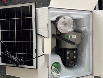 Nová venkovní kamera solární IP WIFI 4G CCTV 12MP - 2