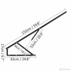 Zvedák postele Mechanismus 120kg 152cm - 2