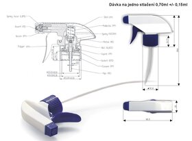 Plastové PET lahvičky 50ml, 115ml, 215ml a rozprašovače - 2