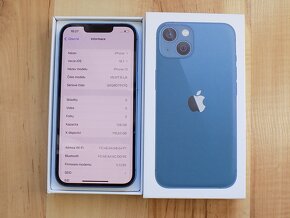 APPLE iPhone 13 128GB Blue - ZÁRUKA - PĚKNÝ STAV - 2