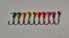 Lakované Jig hlavičky pro Ultralight přívlač set 10ks 1g 2cm - 2