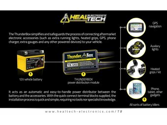 Healtech ThunderBox distribuční modul napětí 12V/16A TB-U02 - 2