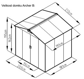 Zahradní domek rojaplast novy - 2