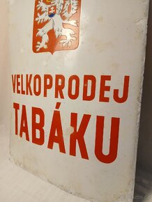 Smaltovaná cedule Velkoprodej tabáku - 2