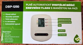 Digitální měřič krevního tlaku DBP-1250 - 2