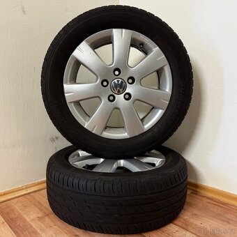 VW GOLF/CADDY/TOURAN 5x112 R16 ET50+LETNÍ 205/55R16 6/5mm - 2