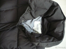 Krásný dámský černý péřový kabát Jean Paul velikost S - 2