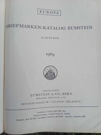 Katalog známek Zumstein Europa 1969 - 2