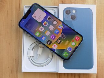 APPLE iPhone 13 128GB Blue - ZÁRUKA - TOP STAV - 2