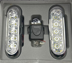 Světla pro denní svícení DRL-2x5 LED.12/24V. - 2