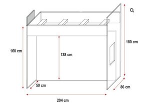 patrová postel RAJ5 - 2