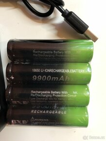 4 ks Baterie 18650 9900mAh 3,7V - 2