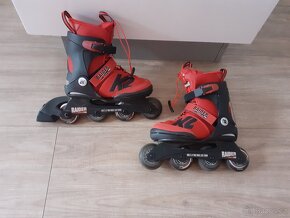 Prodám juniorské rostoucí In-line vel. 35-40 st. 22-25,5cm - 2