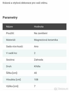 Dekorace Andělská křídla na stěnu - 2