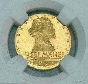 JOSEF MÁNES - 1 DUKÁT 1971 - NGC - PF64 - NÍZKÝ NÁKLAD - 2