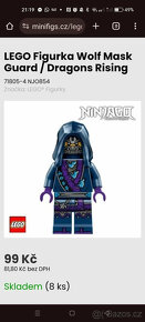 Lego® Minifigure Ninjago ( NJO854 ) Wolf Mask Guard - nové - 2