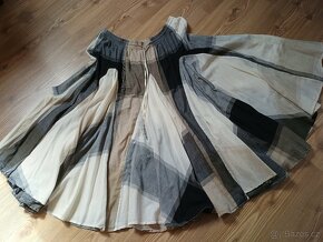 Krásná lehoučká bavlněná sukně zn. KUSHI, vel. 46 - 2