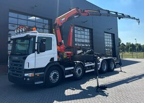 Scania P400 8x4 - nosič kontejnerů s hydraulickou rukou - 2